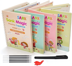 Reusable Magic ink copybook set (4 Book's + 3 Pen+ 10 Refill's )