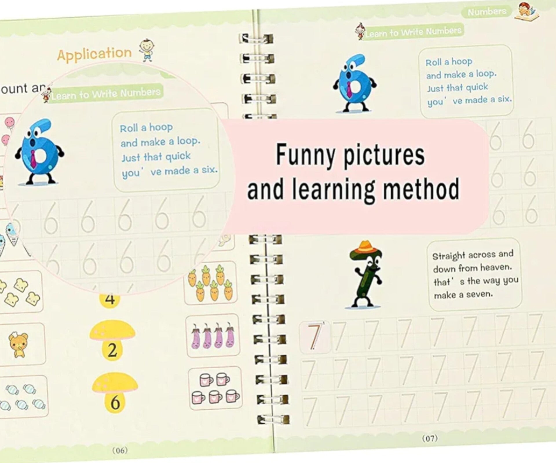 Reusable Magic ink copybook set (4 Book's + 3 Pen+ 10 Refill's )