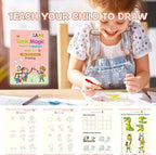 Reusable Magic ink copybook set (4 Book's + 3 Pen+ 10 Refill's )